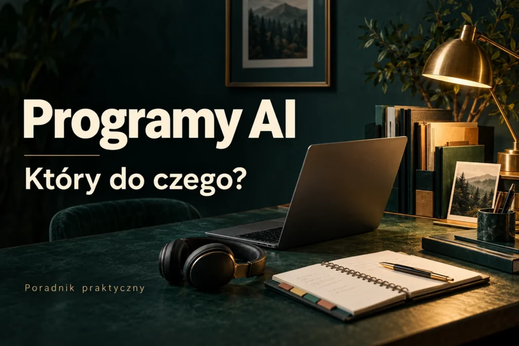 Okładka poradnika: Najpopularniejsze programy AI — który do czego?