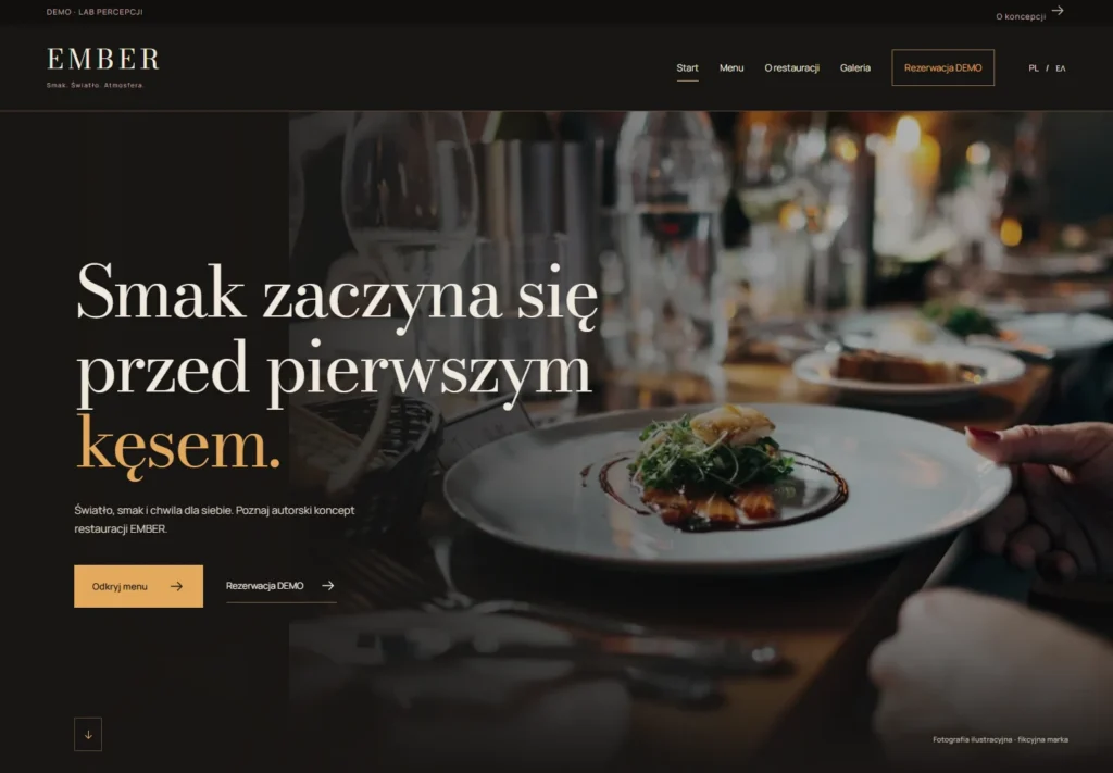 EMBER — premium strona dla restauracji