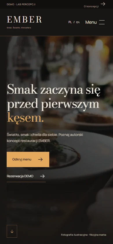 EMBER — widok na telefonie