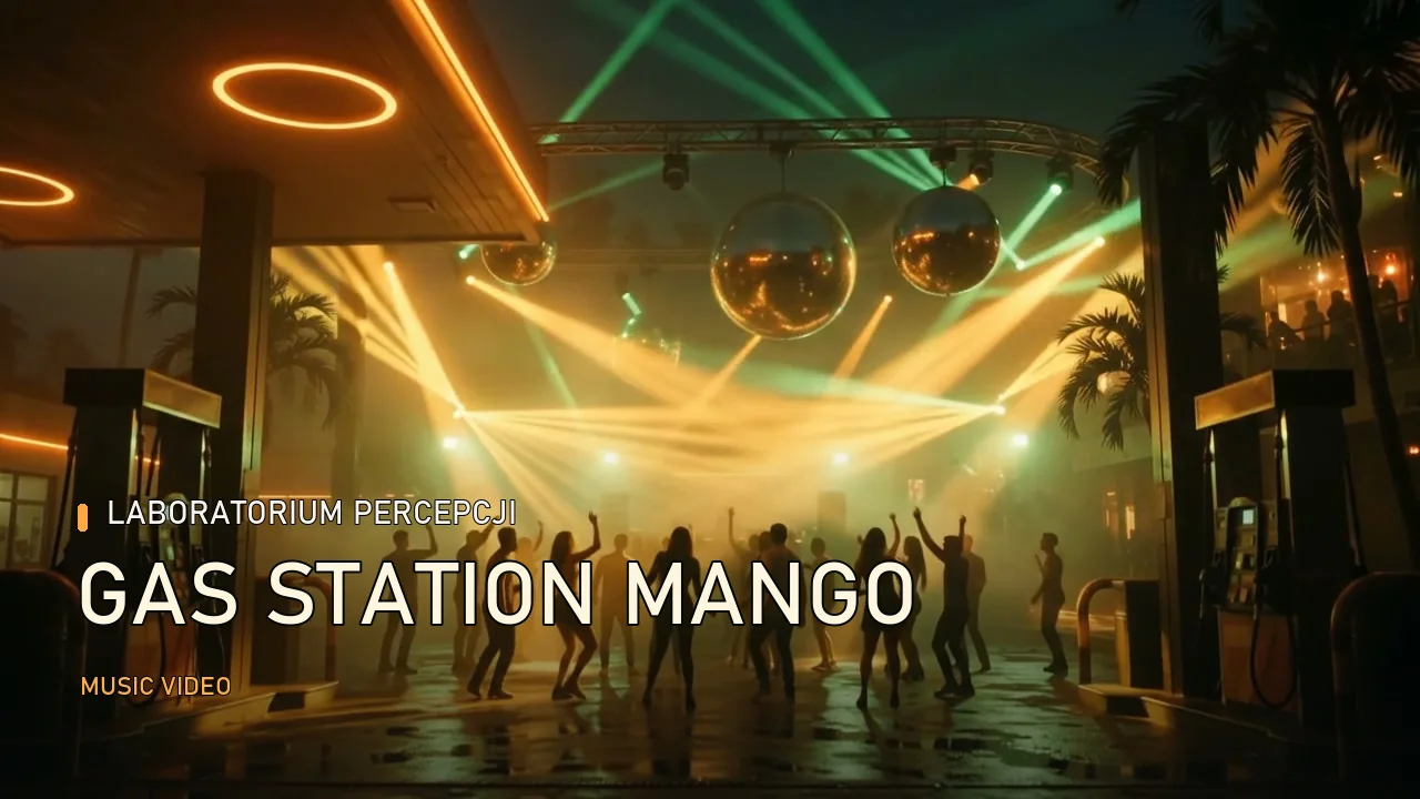 Gas Station Mango — nocna stacja benzynowa i parkiet