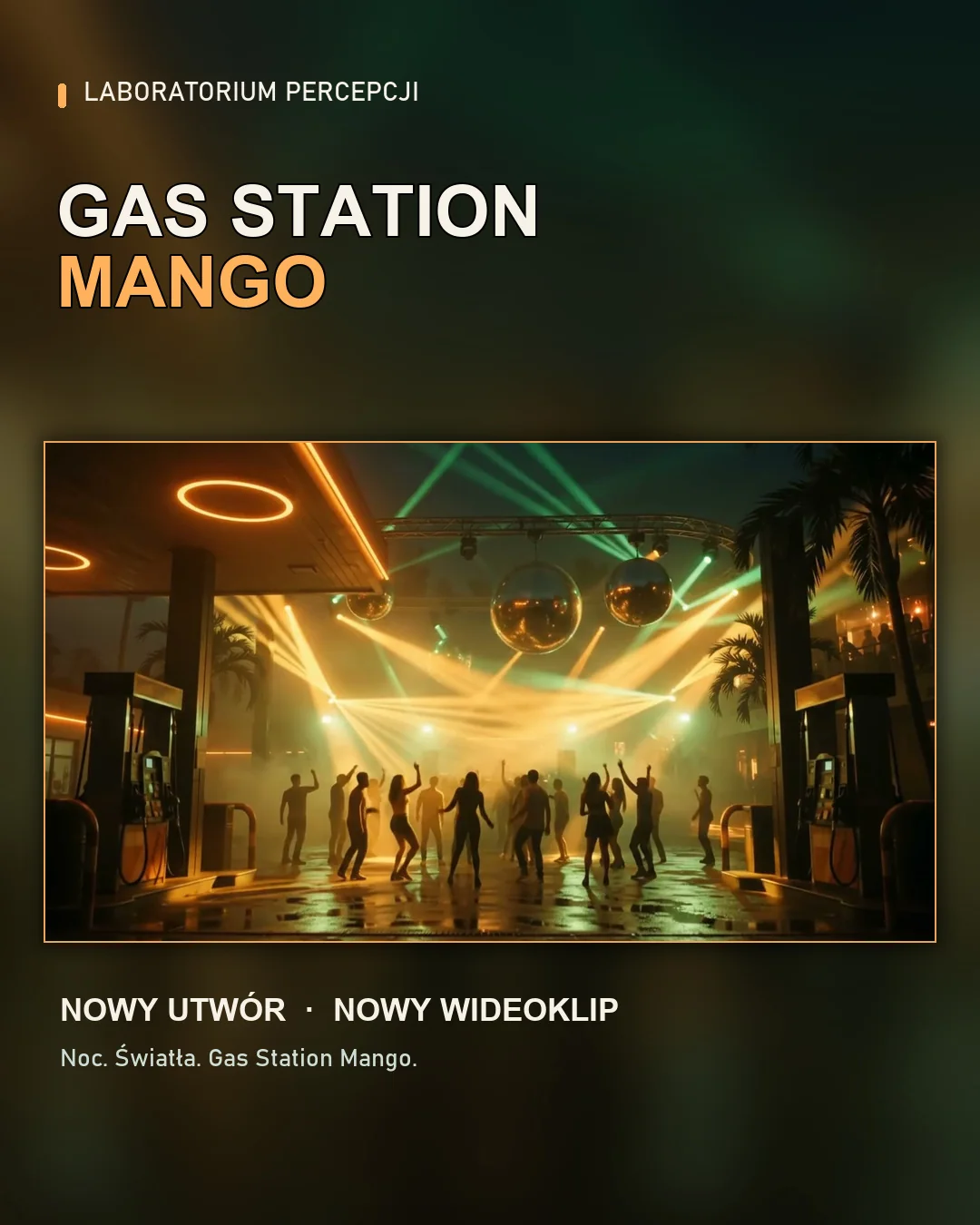 Przygotowany post promujący premierę Gas Station Mango