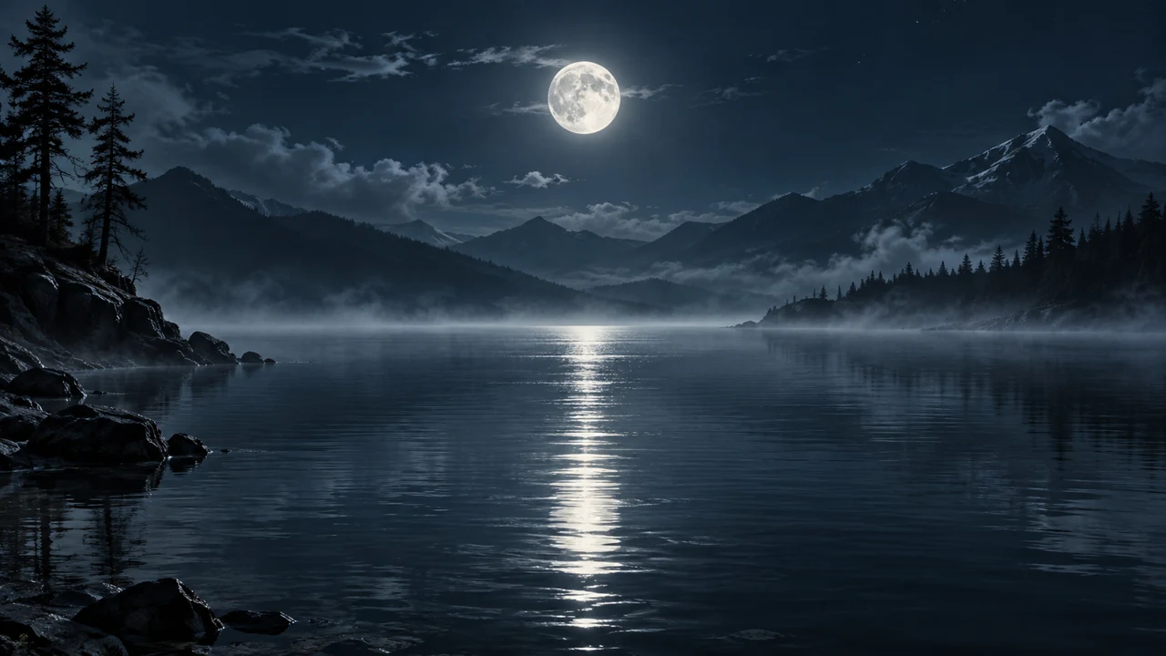 Εικαστικό του LP NOC — Nocne Jezioro / Night Lake