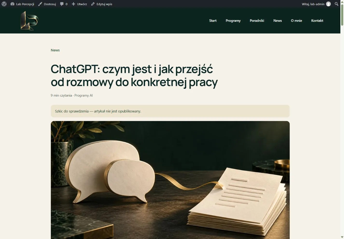 Zrzut projektu — articles desktop