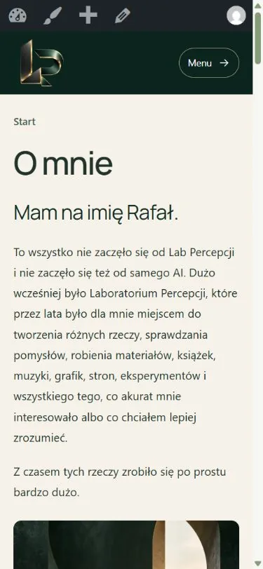 Zrzut projektu — lab about