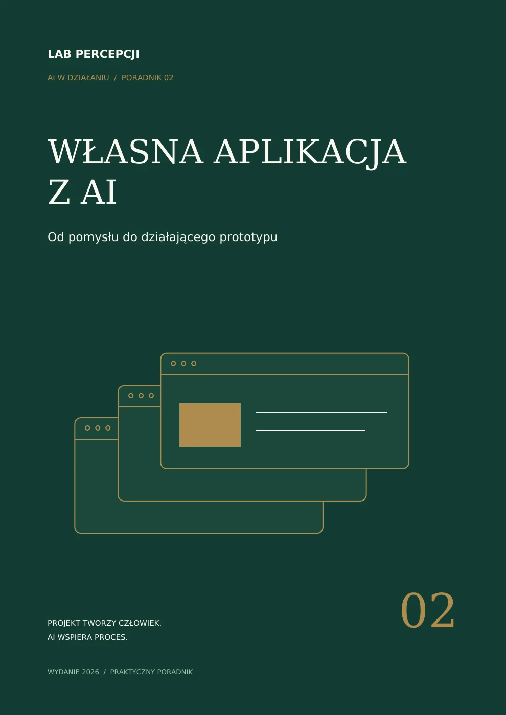 Okładka poradnika: WŁASNA APLIKACJA Z AI